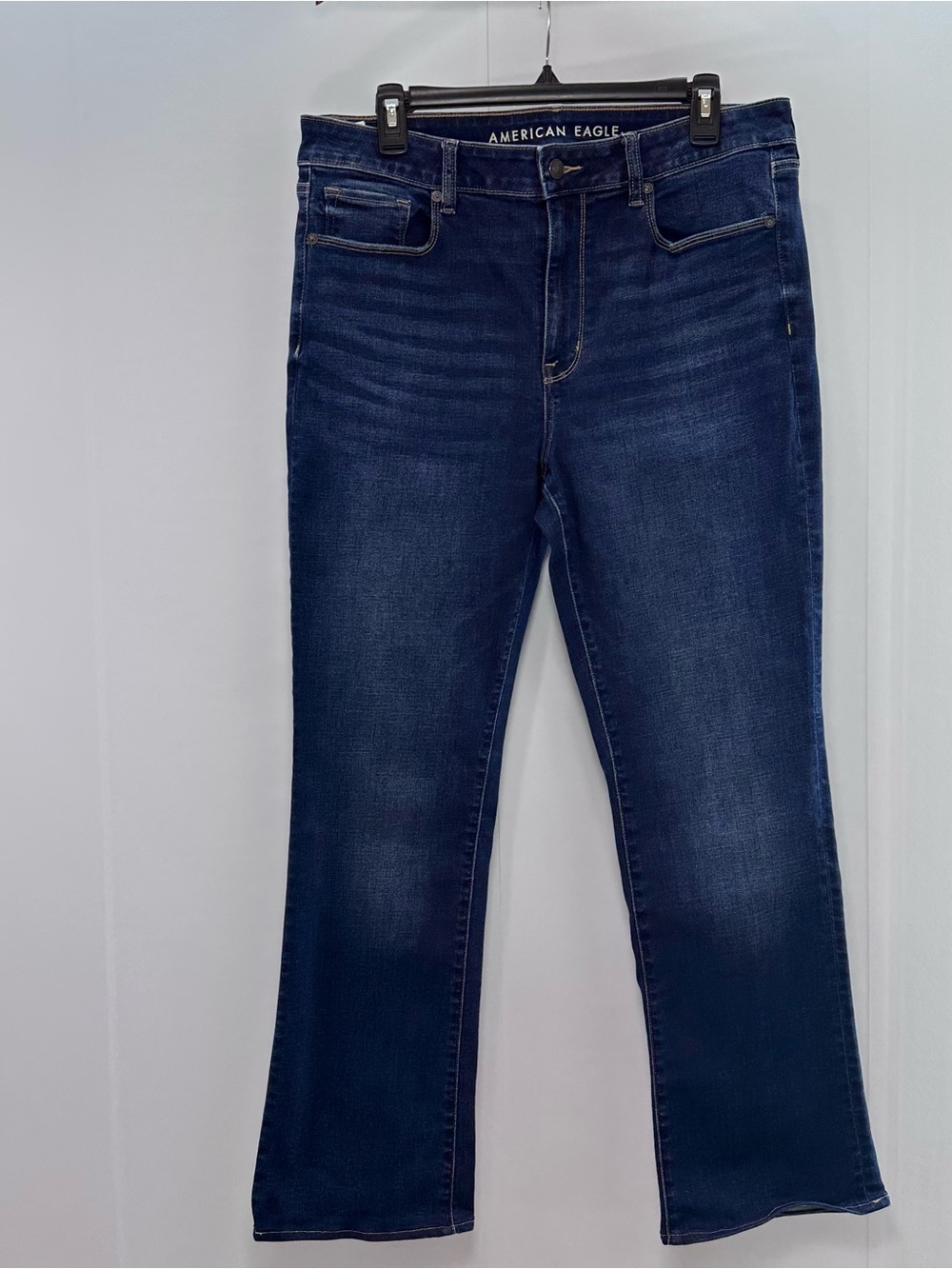 American Eagle Outfitters Women's Dark Indigo Straight Leg Jeans